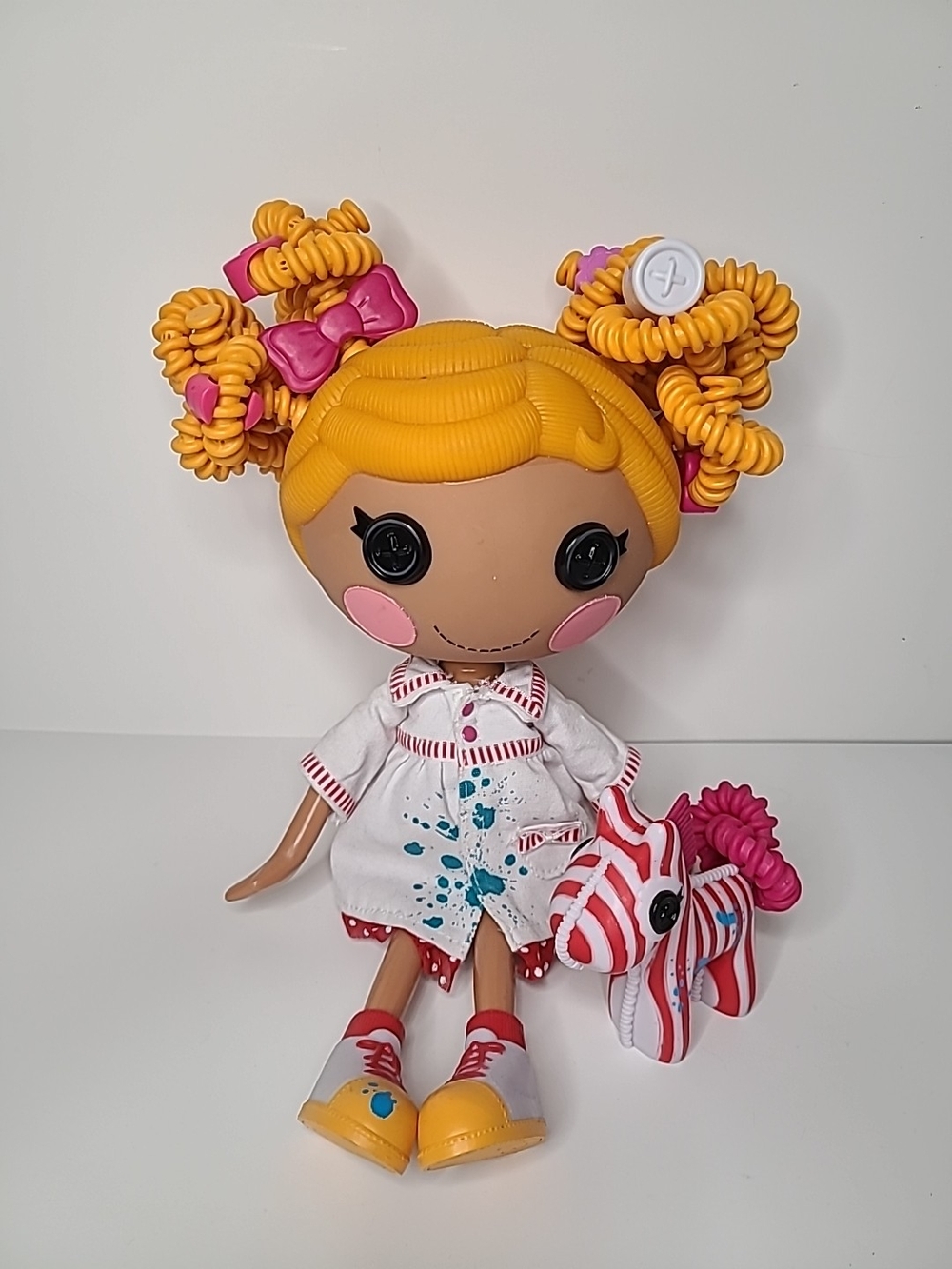 Lalaloopsy Silly Hair Spot Splatter Splash Doll with Pet Zebra Full Size